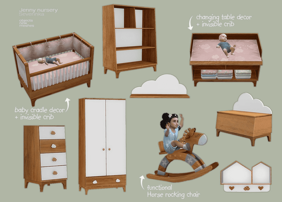 10 sims 4 nursery cc