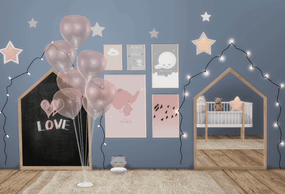 12 sims 4 nursery cc