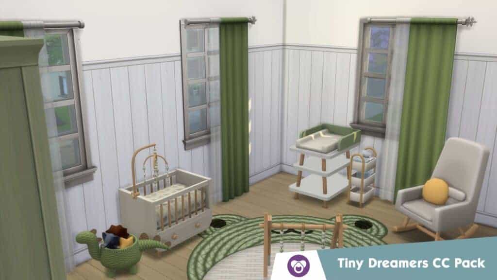 Tiny Dreamers sims 4 nursery cc set