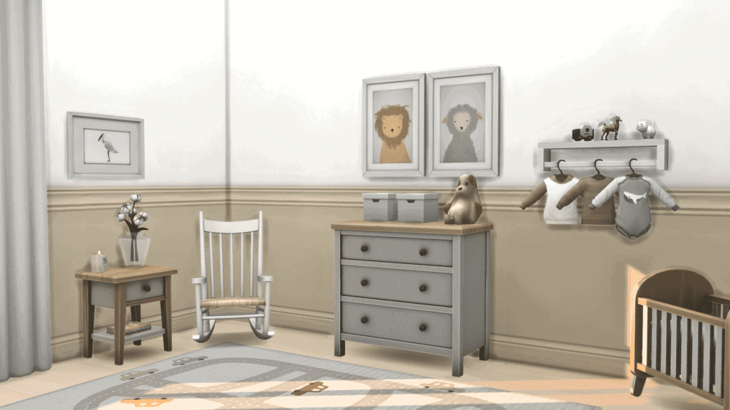 Smol sims 4 nursery cc