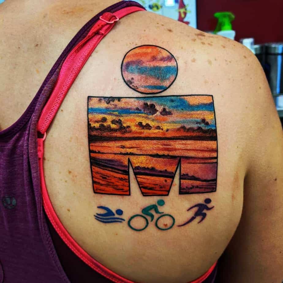 ironman triathlon tattoo 58