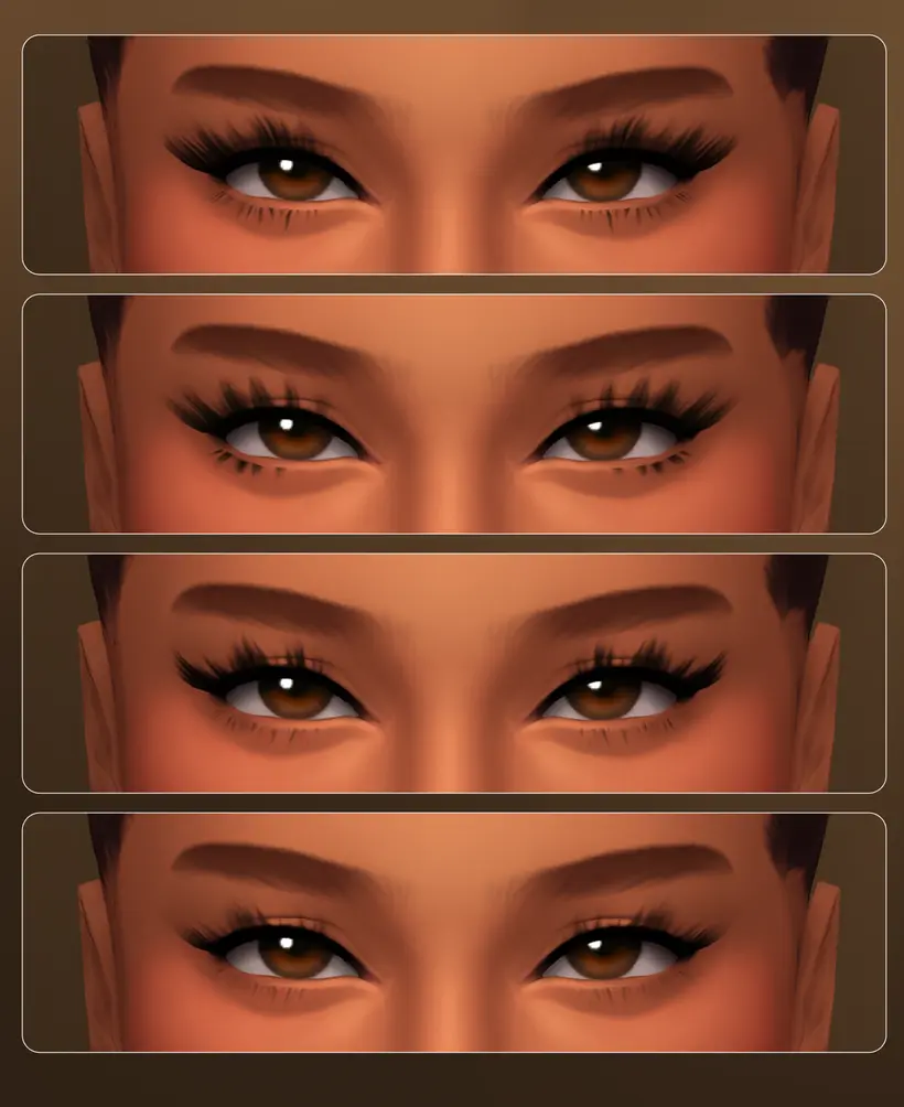 Sims 4 CC 3D EyeLashes No4 Sims 4 CC 3D EyeLashes No4