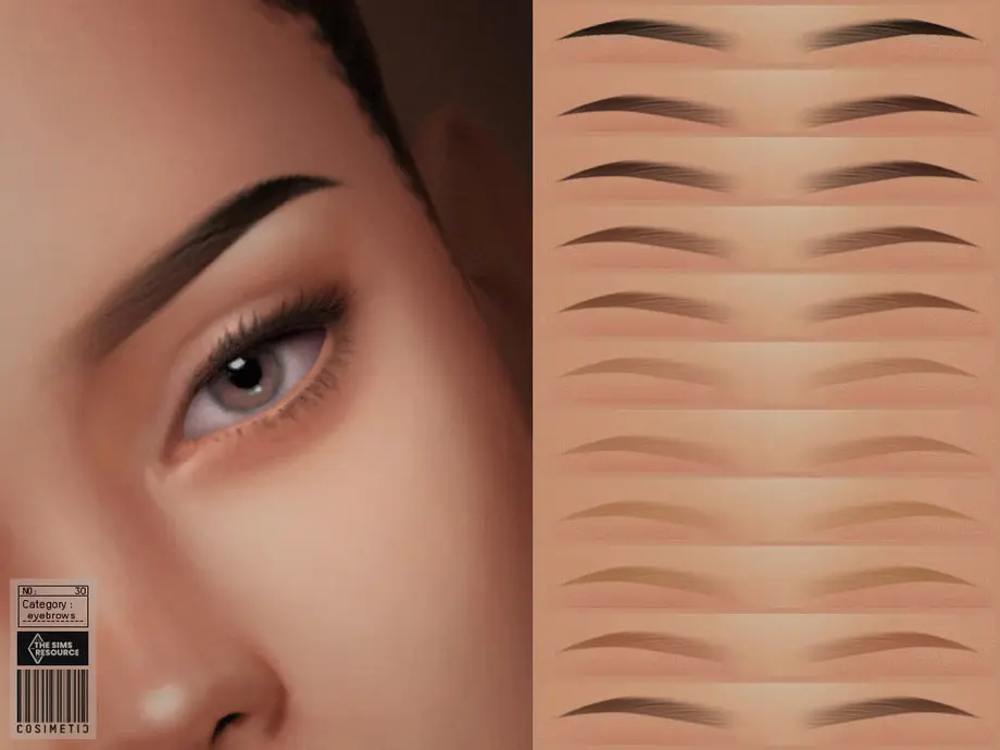 Sims 4 CC Eyebrows Sims 4 CC Eyebrows