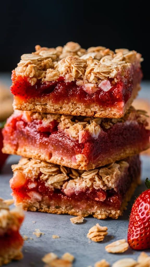 Strawberry Oatmeal bars recipe
