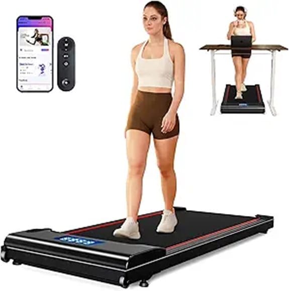 NeoSilent Walking Pad Treadmill Under Desk with App Control