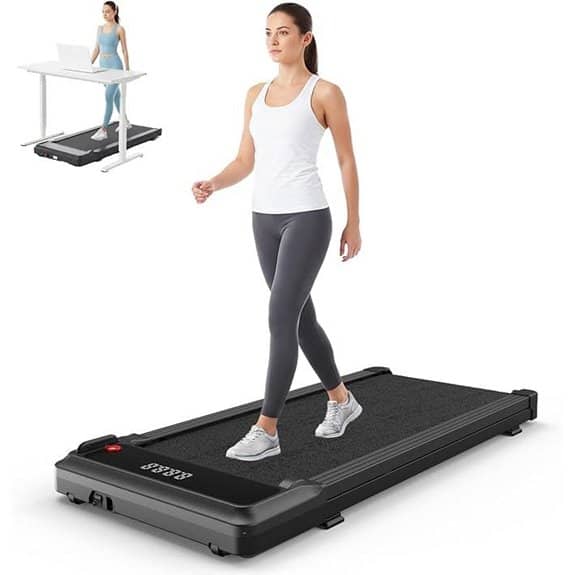 Smug Compact Under Desk Walking Pad Treadmill