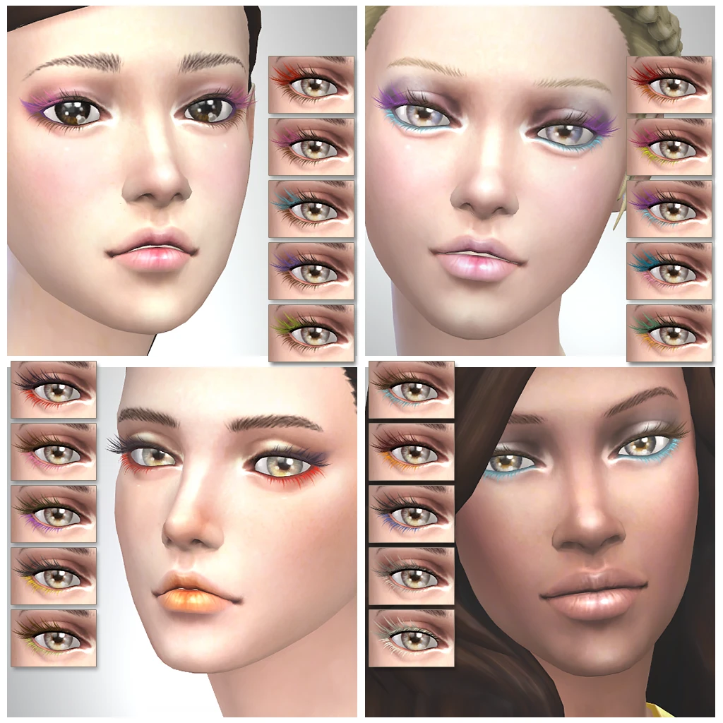 img 668aef1facbab Kijiko Colorful 3D Sims 4 Lashes