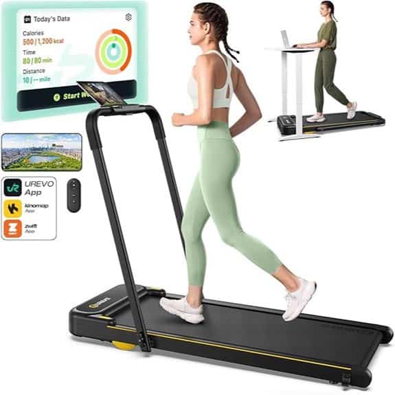 UREVO Strol 2E Smart Folding Treadmill with LED Display