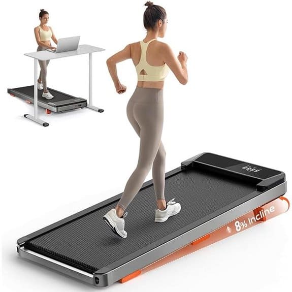 Walking Pad Under Desk Treadmill with Incline